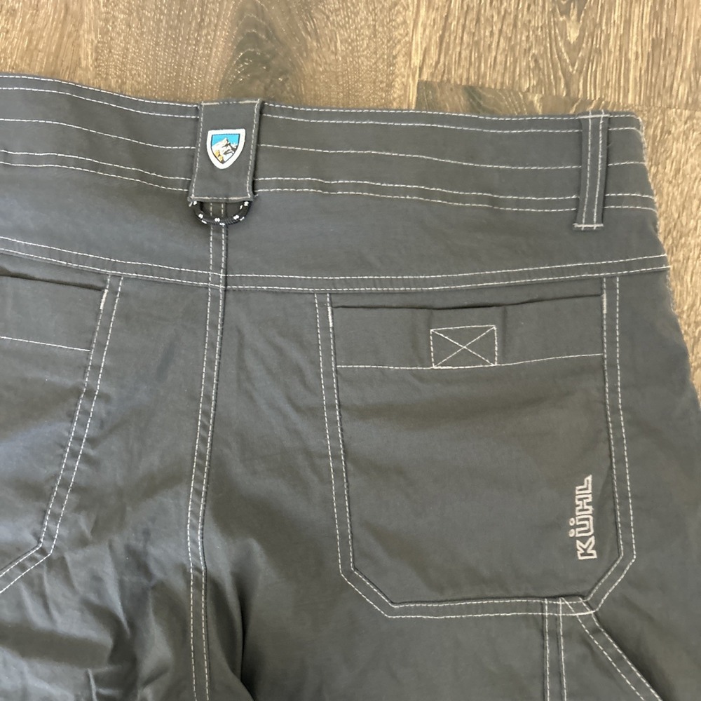 Kuhl Men's Cargo Shorts in Charcoal with Contrast Stitching - Picture 8 of 8